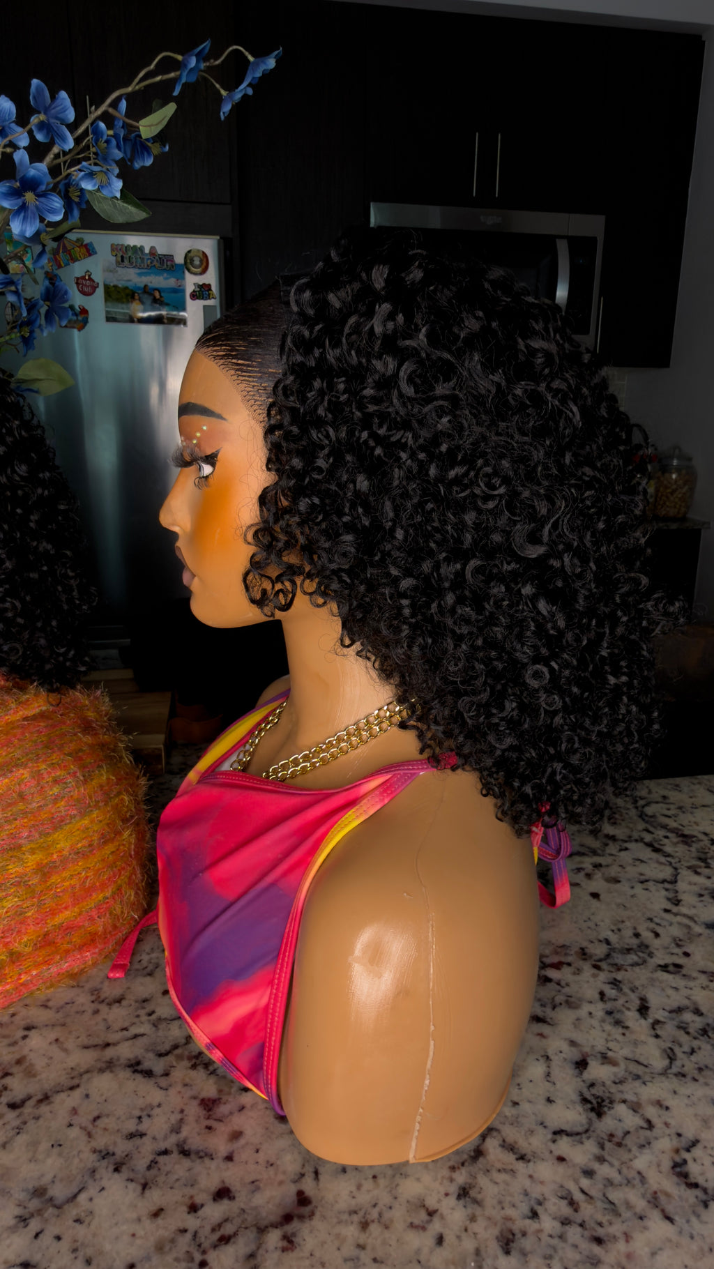 Glueless frontal + Band Wig