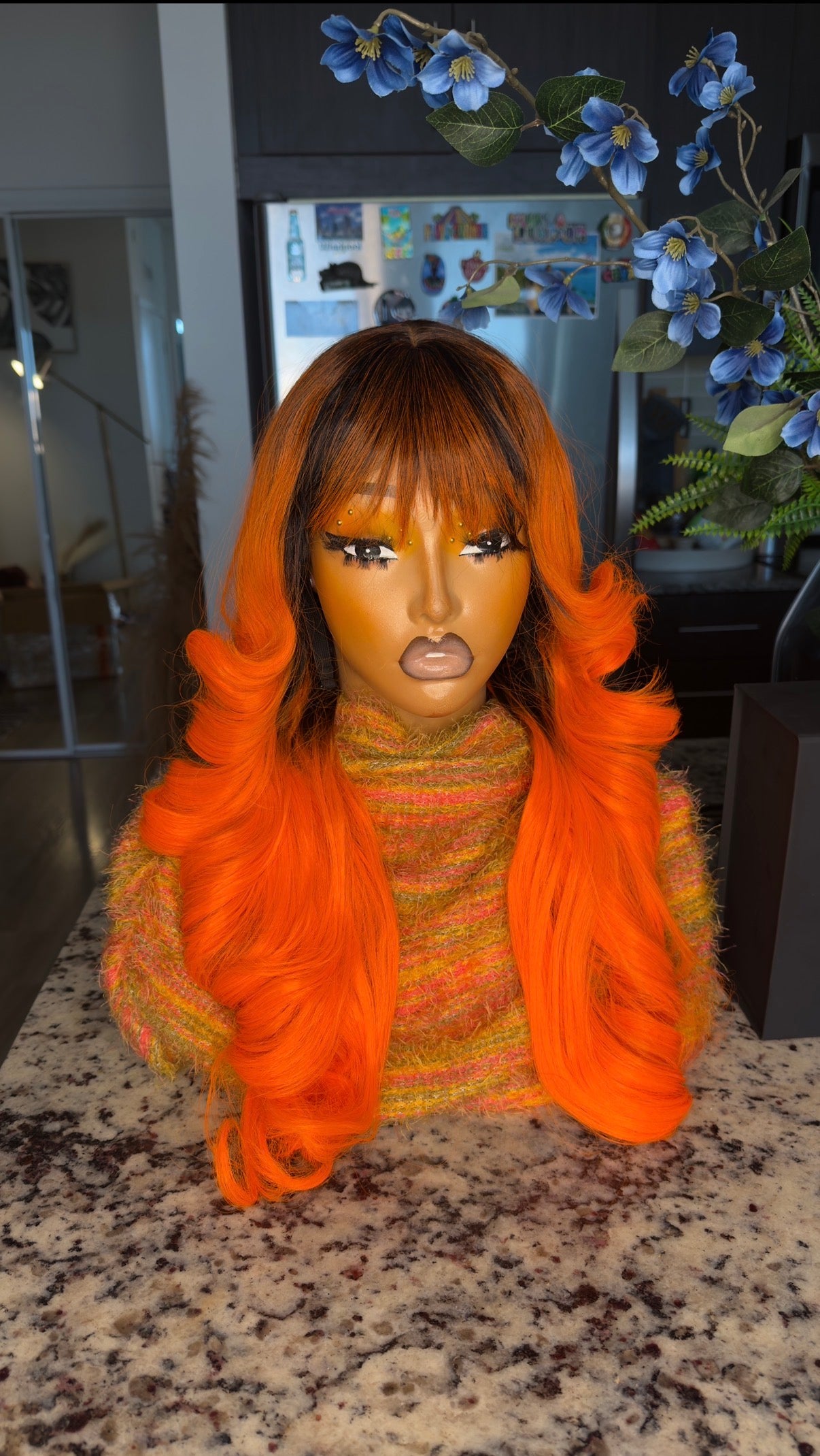 18” Layered Curly Wig