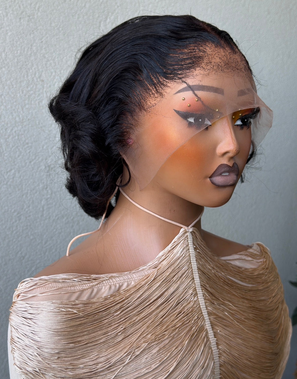 12” SDD Flip Bounce Black Wig