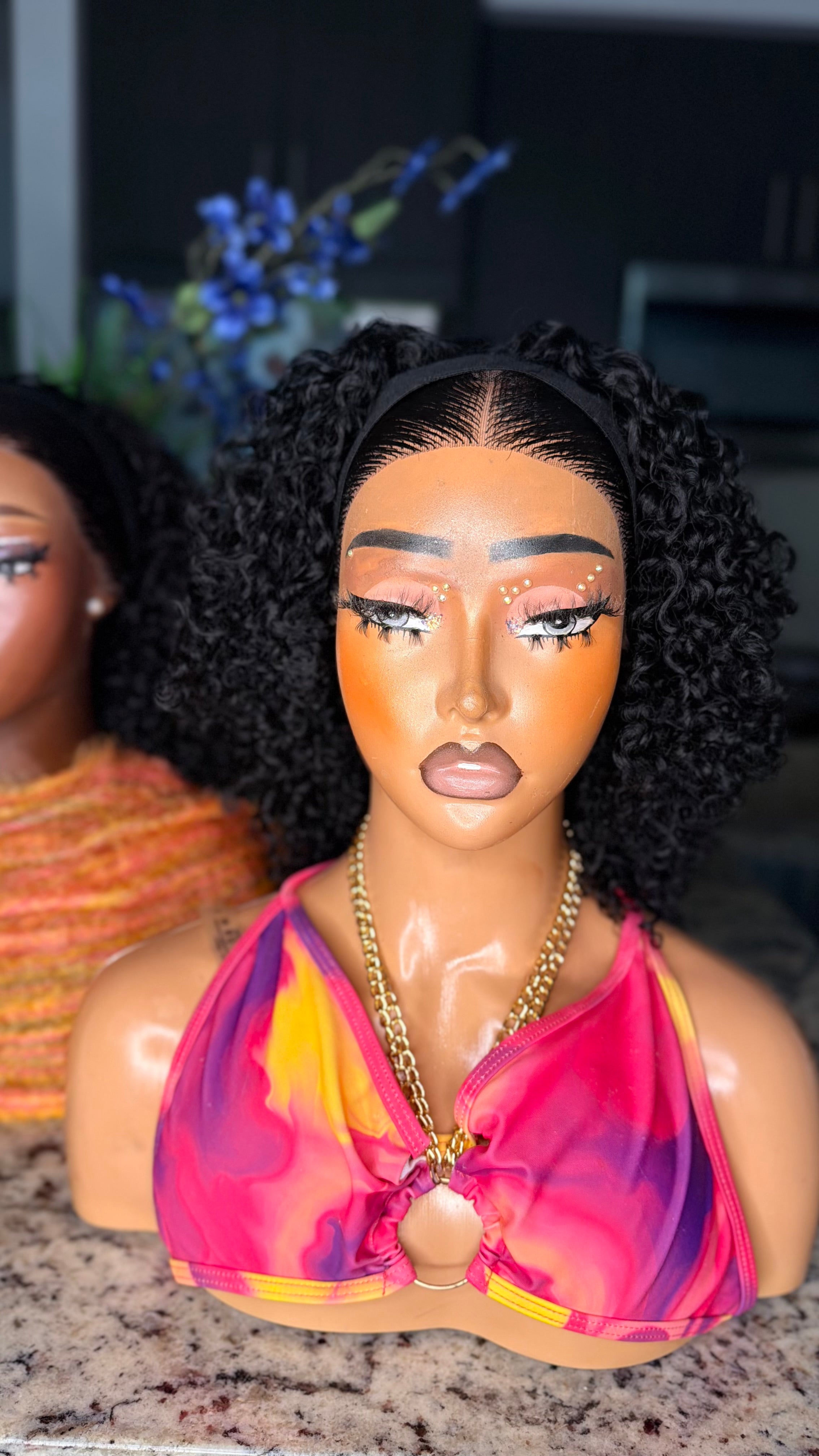 Glueless frontal + Band Wig