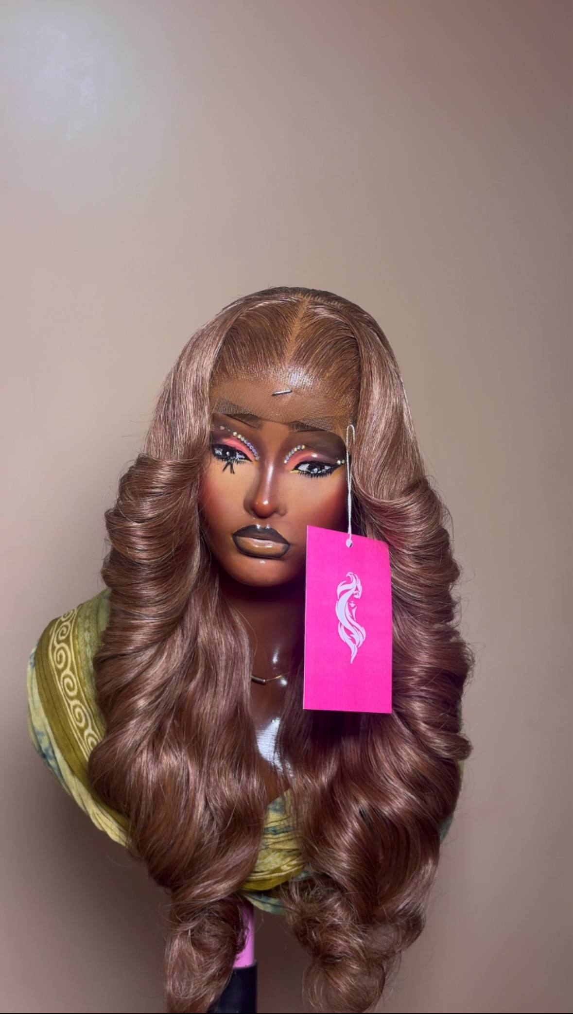 24” Honey Brown Wig
