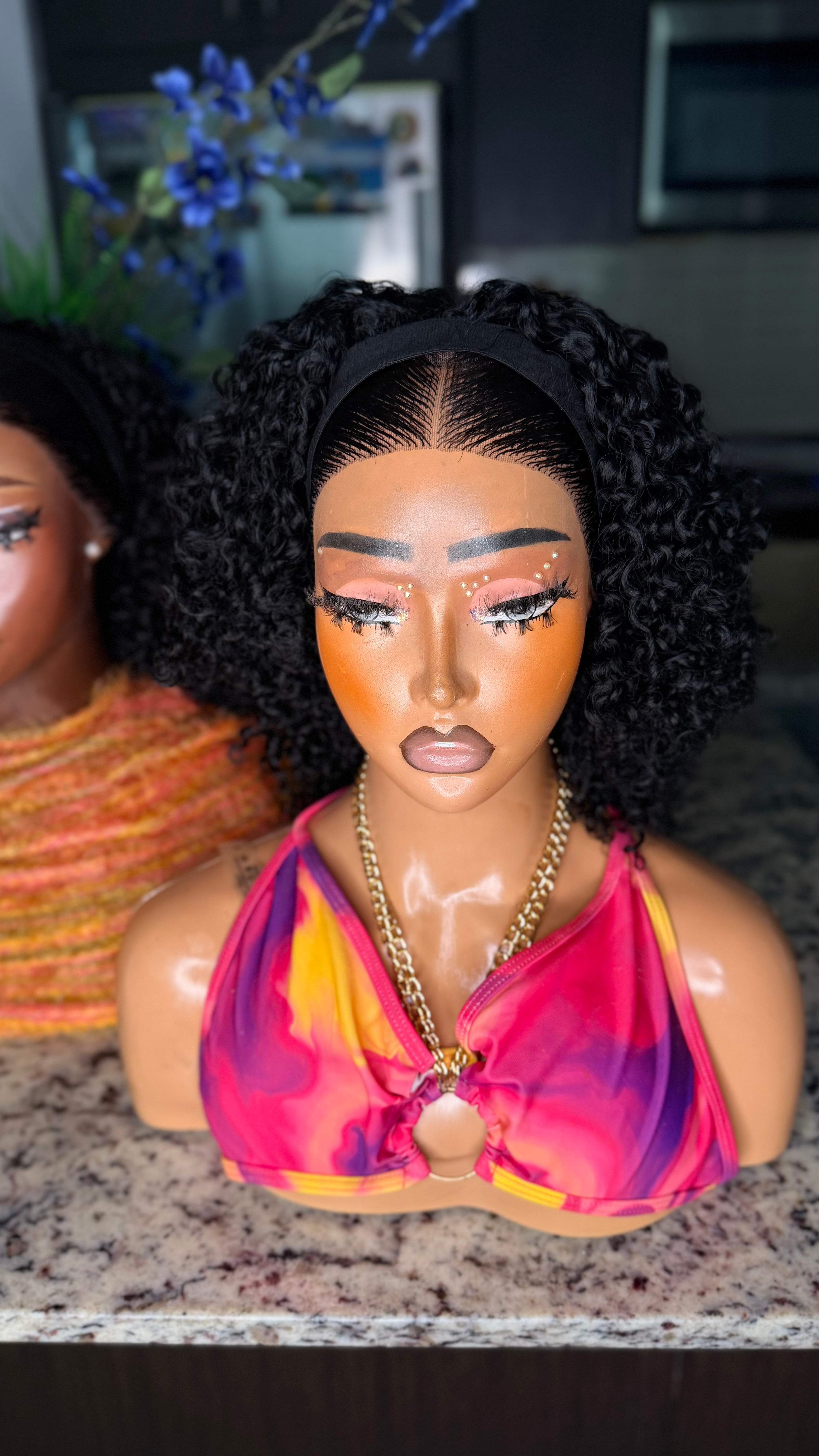 Glueless frontal + Band Wig