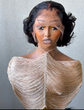 12” SDD Flip Bounce Black Wig