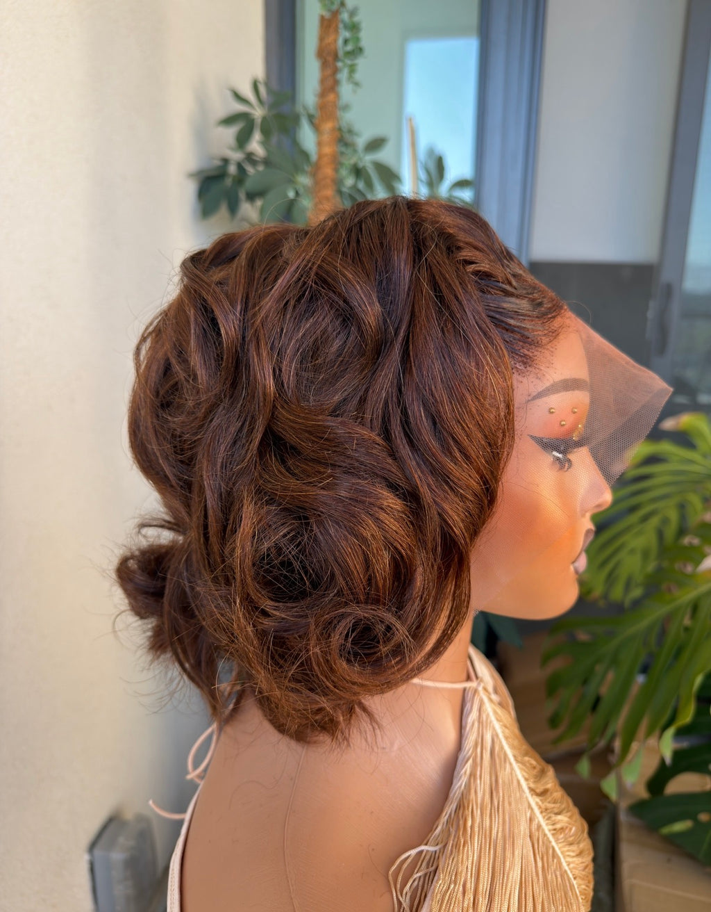 14” SDD Flip Bounce Brown Wig