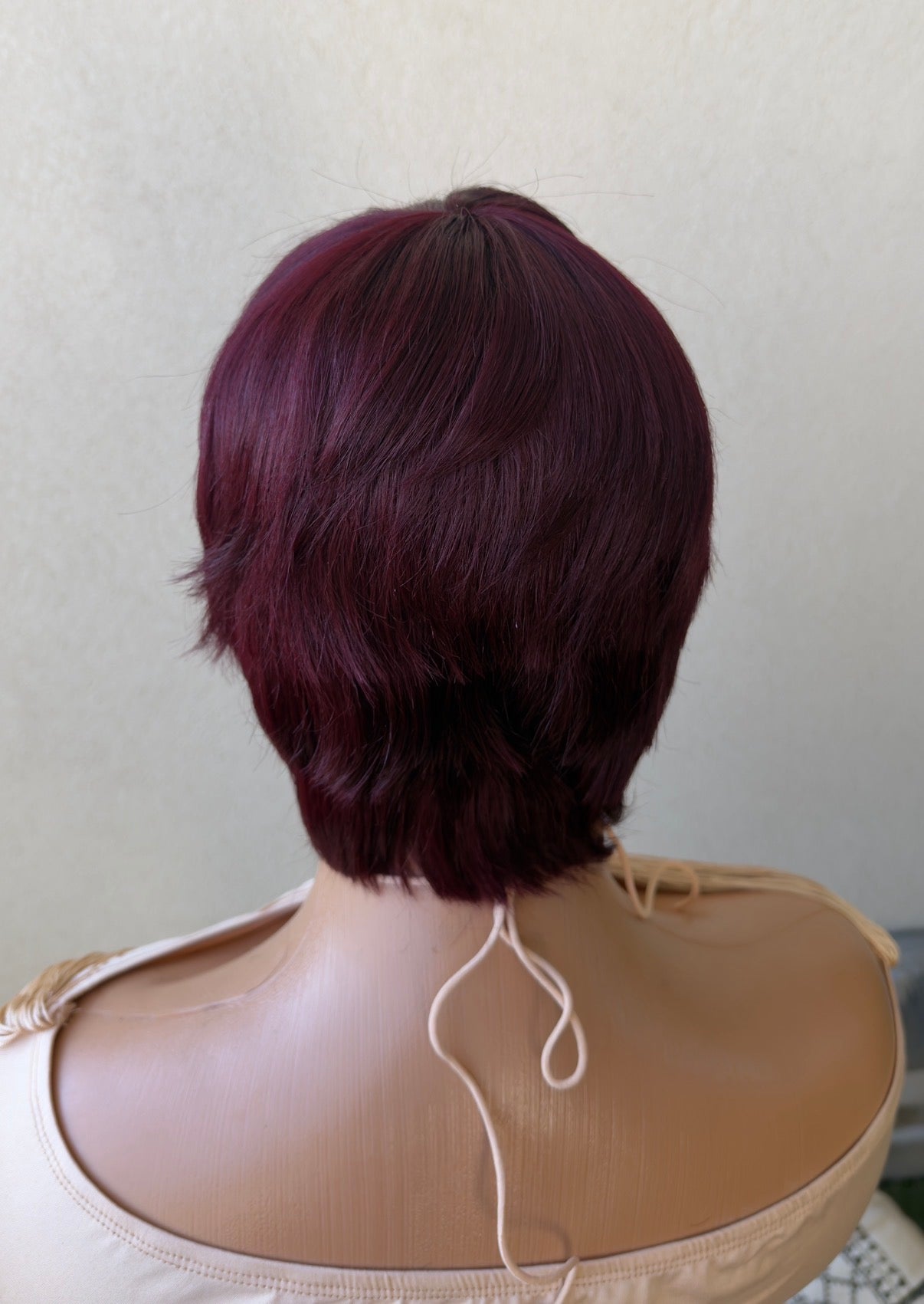 Wine Skull Cap Wig