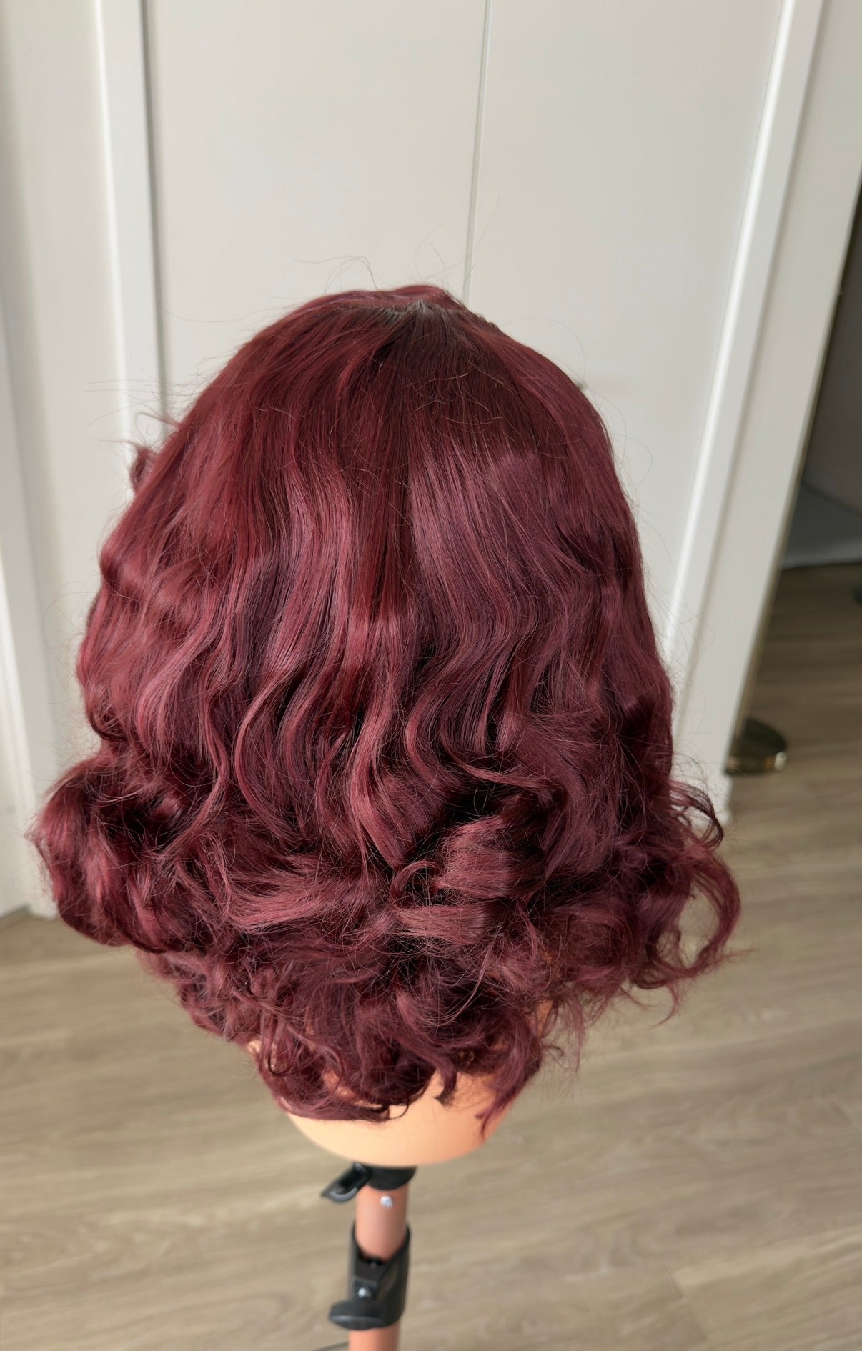 12” Burgundy Curls