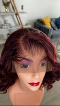 12” Burgundy Curls