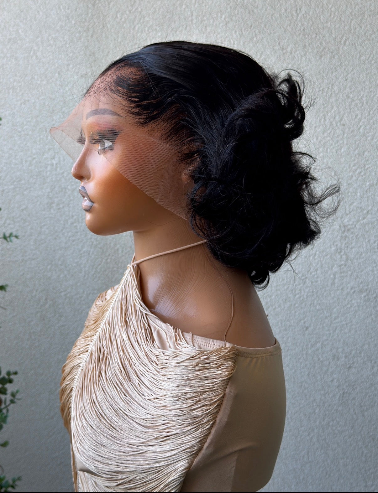 12” SDD Flip Bounce Black Wig