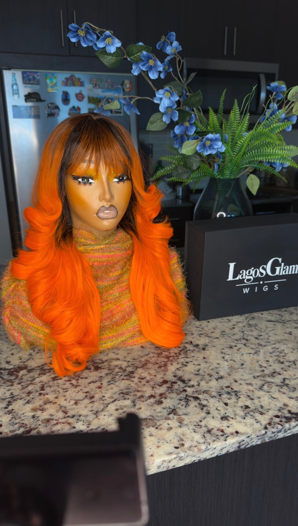 18” Layered Curly Wig