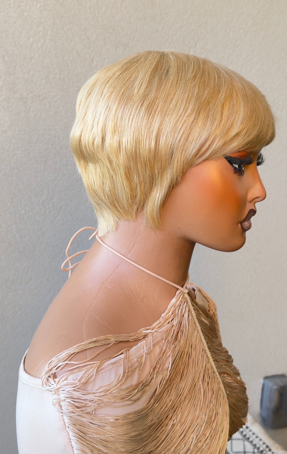 Blond Skull Cap Wig