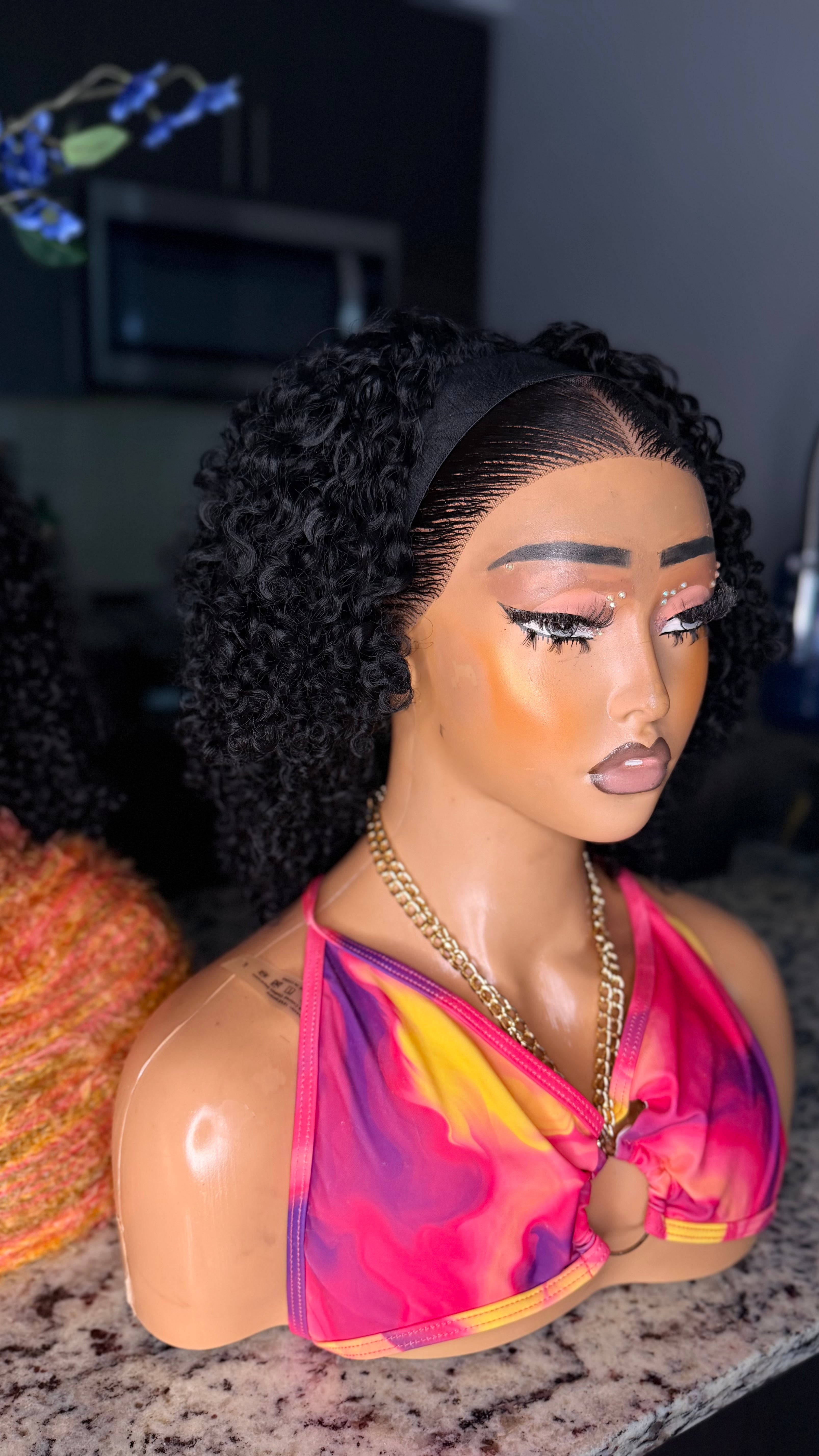 Glueless frontal + Band Wig