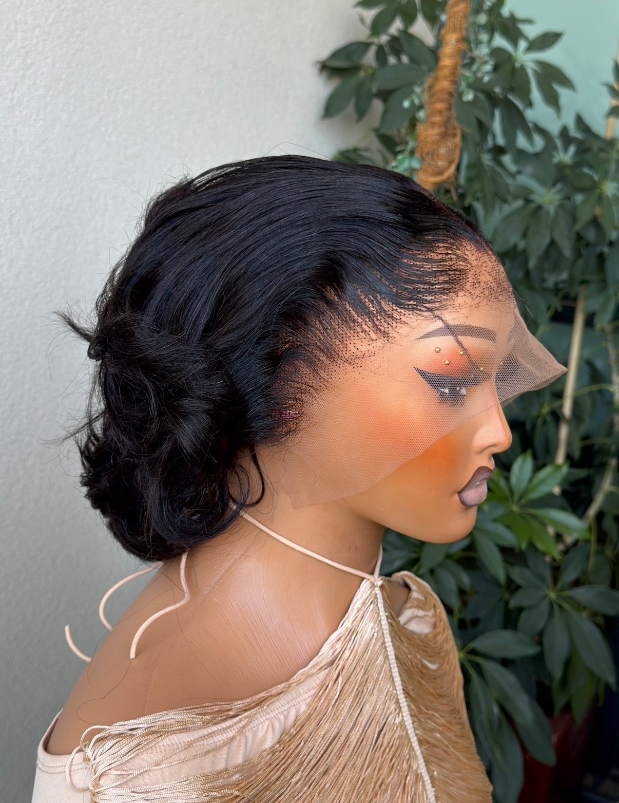 12” SDD Flip Bounce Black Wig