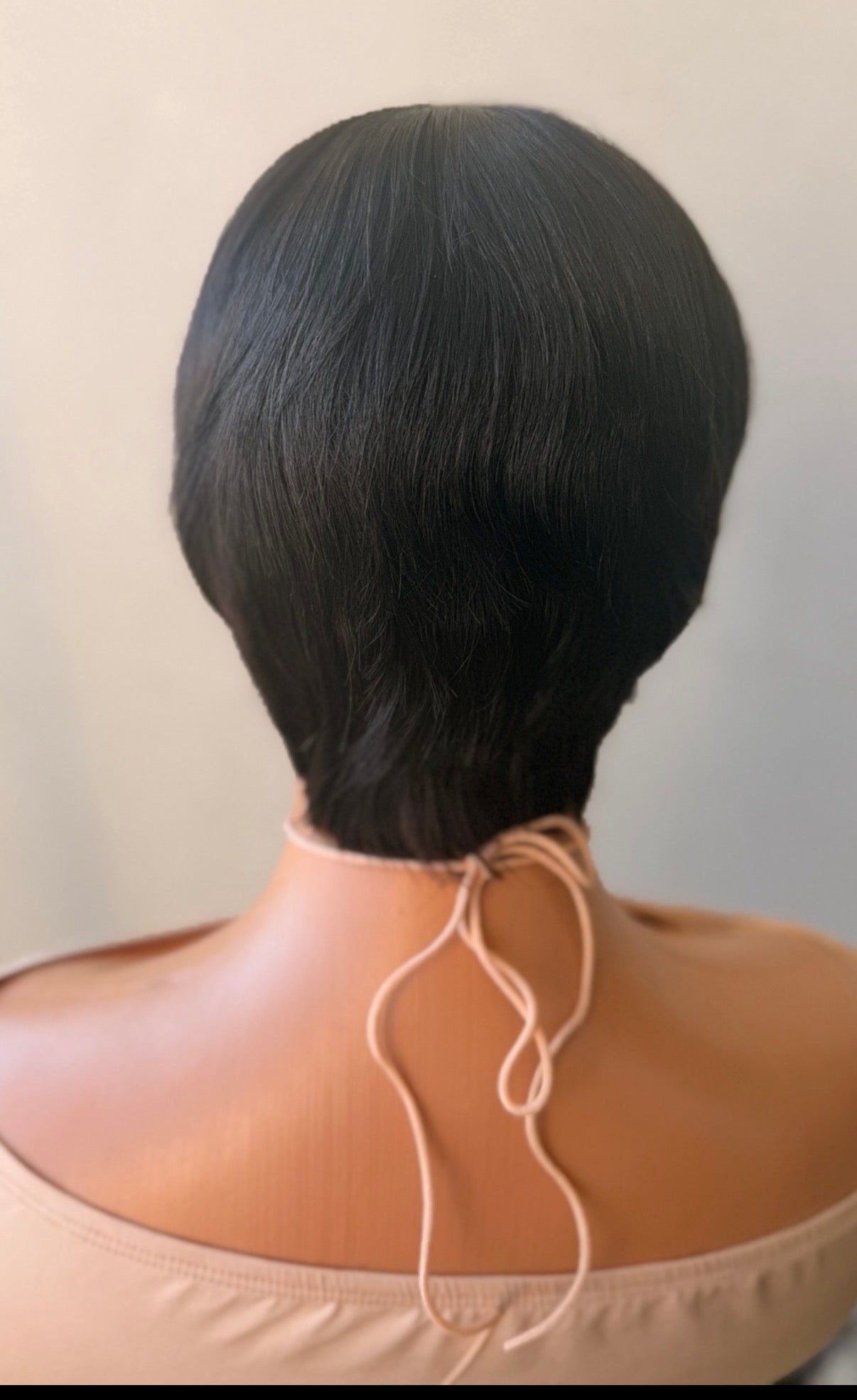 Black Skull Cap Wig